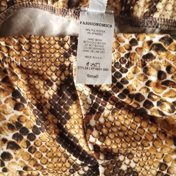 Snake Print Flare Pants - Picture 3 of 6